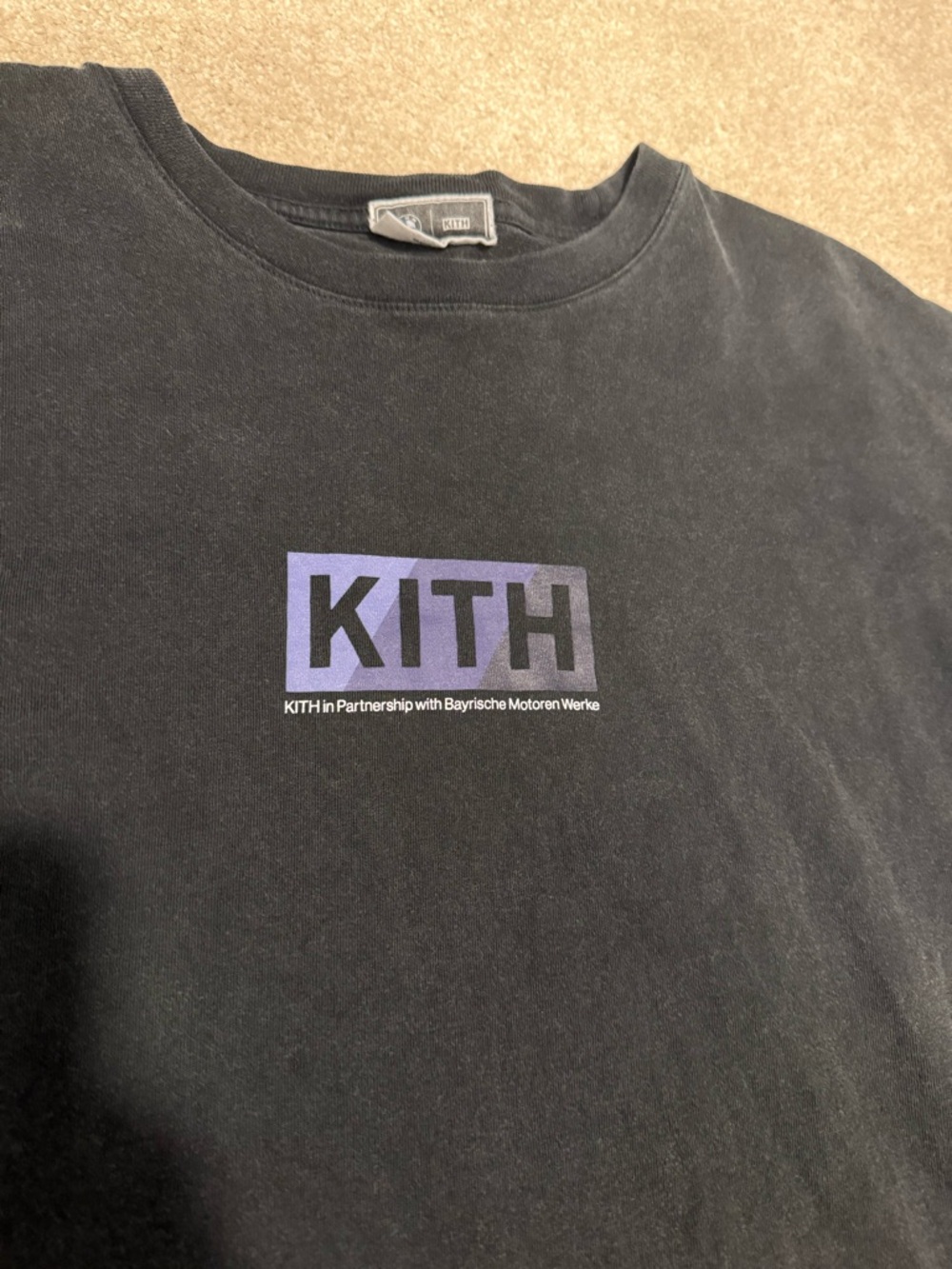 Kith BMW Black Tee with Purple Logo - Picture 2 of 3